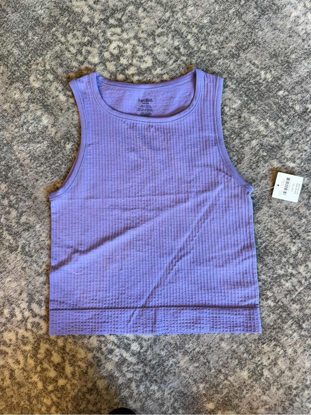 Anthropologie LYREBIRD Reagan Crew Neck Racerback Tank - NWT size xxs/xs